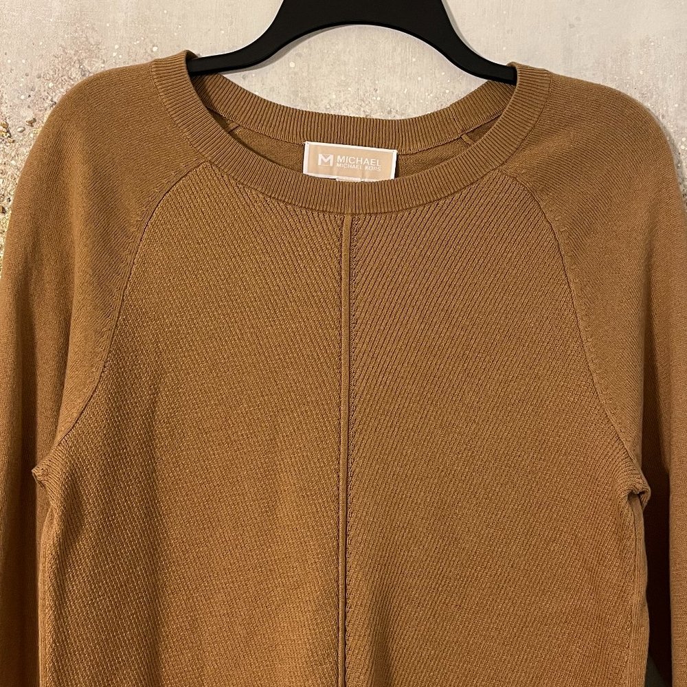 Michael Kors Camel Cotton. Sweater (NWT) - Picture 2 of 11